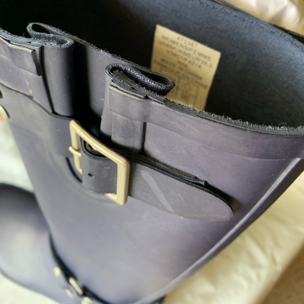 LANDSEND Women’s Tall Rain Boots, British Wellington or English Wellies Style - Picture 2 of 9